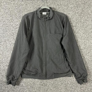 Fabletics Women's Size XL Gray Daily 3-Pocket Scrub Jacket Lightweight Full Zip